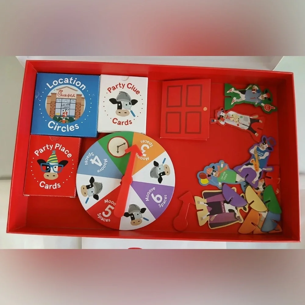 Chick fil a Cow Party Game Set - Multicolor family night